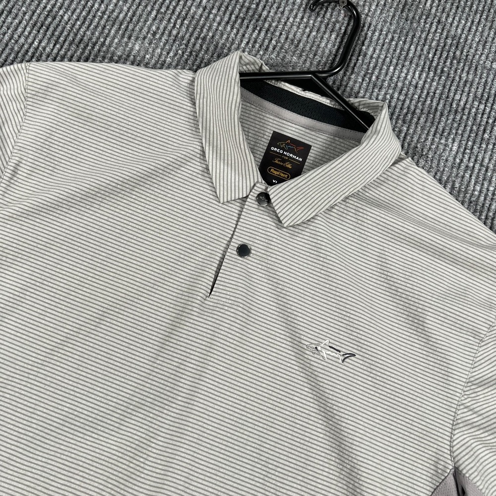 Greg Norman Polo Shirt Mens XL Extra Large Gray RapiVent Performance Golf